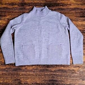 Marled Reunited Clothing Lilac Mock Turtleneck Sweater Size Small